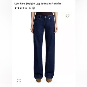 7 For All Mankind Low Straight Jeans